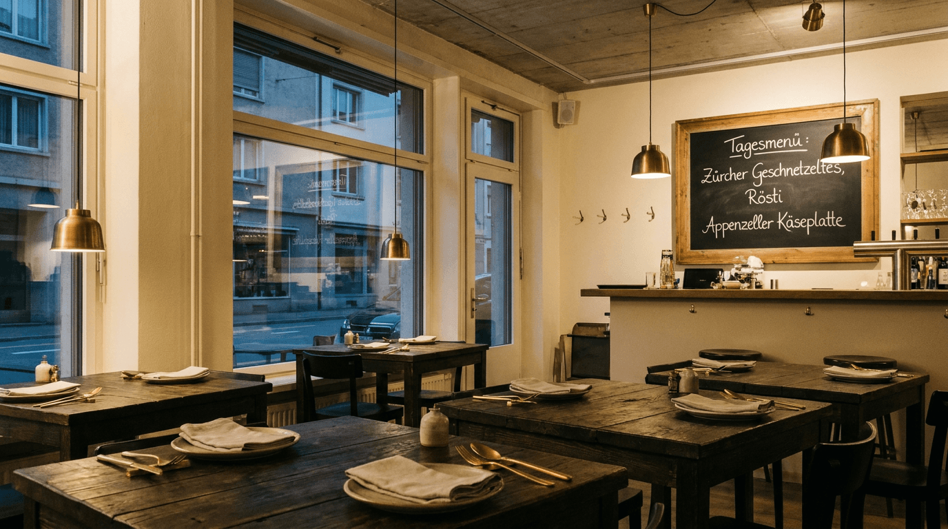 Innenraum des Restaurant Luna.