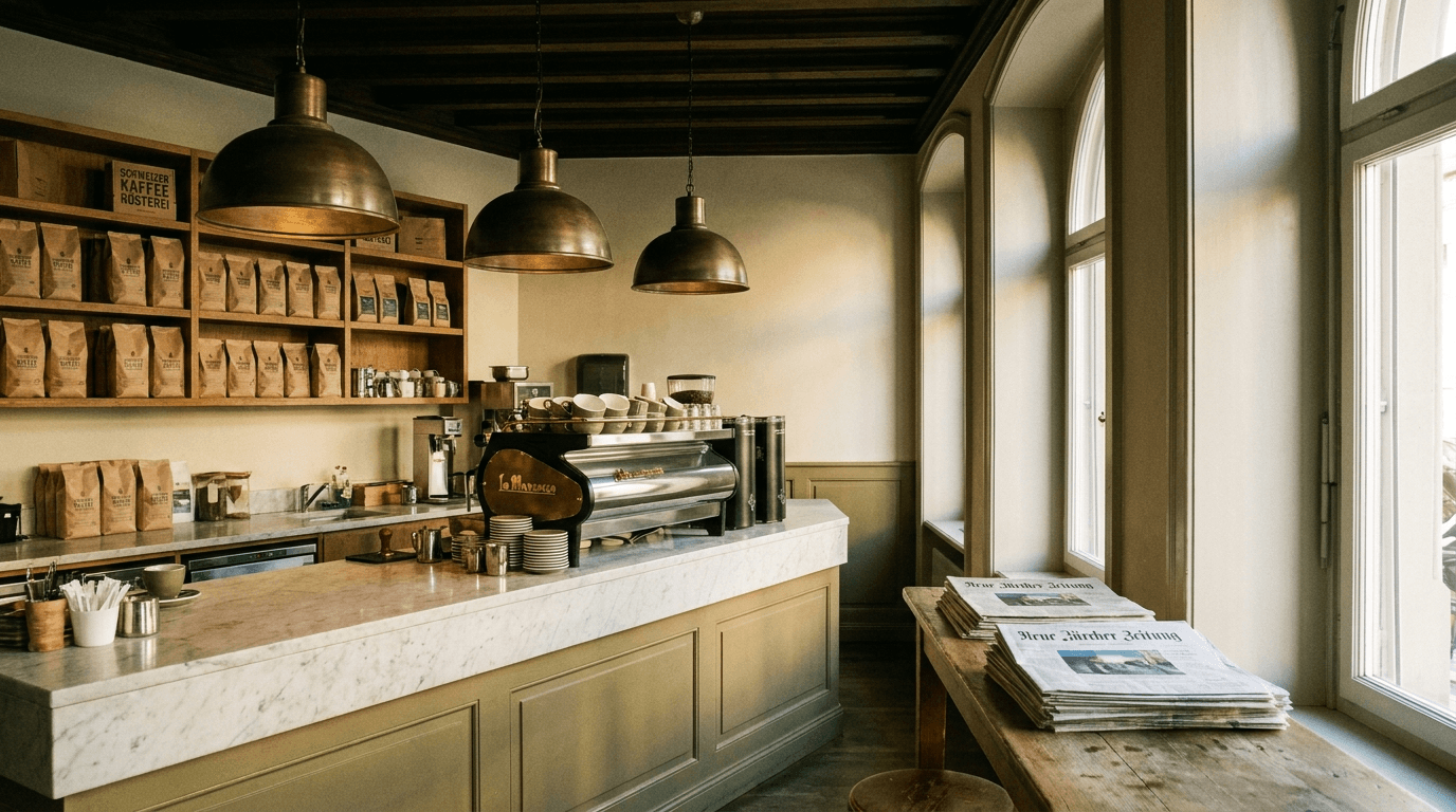 Innenraum des Cafe Premsoul.